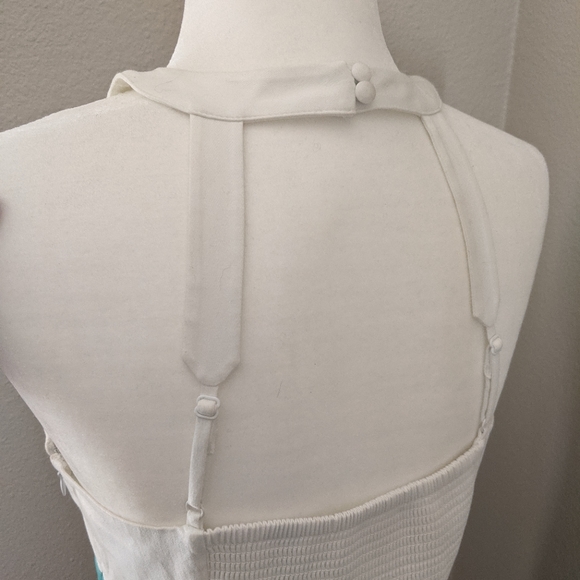 Color Block Sleeveless Dress ⚪💧🐘Size 6 - Picture 3 of 14